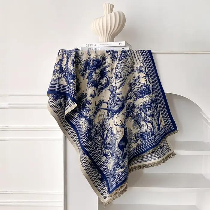 Châle Pashmina Jacquard Animal élégant pour femmes