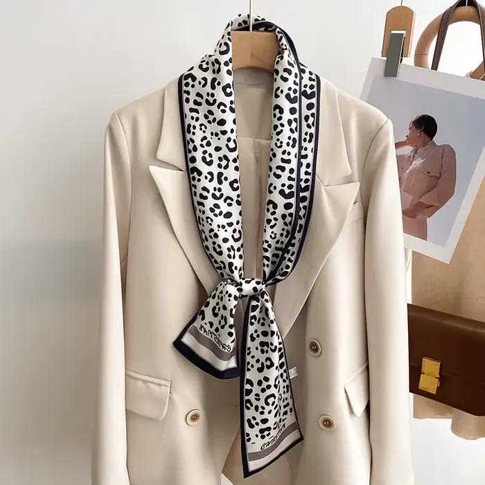 Écharpe luxueuse multifonctionnelle aux designs imprimés modernes pour femmes, utilisable en toutes saisons, comme bandeau ou châle, offrant diverses couleurs et styles élégants