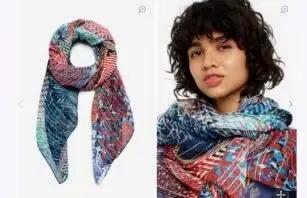 Écharpe triangle imprimée polyvalente tendance colorée pour femmes pour différentes occasions et looks