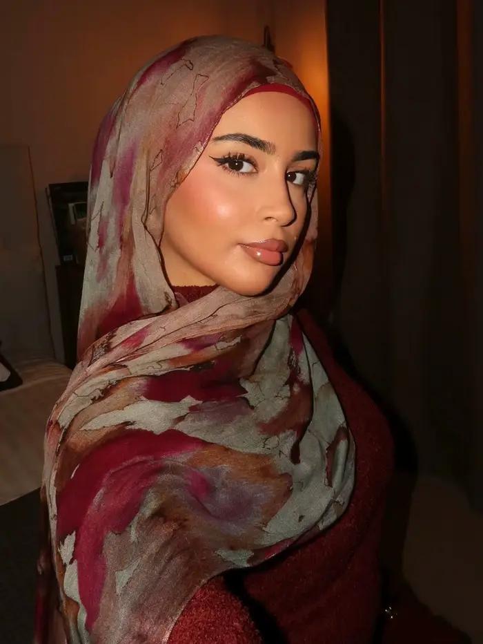 Femmes musulmanes Hijab aquarelle imprimé Styles bohème doux écharpe Ramadan foulards foulard châles