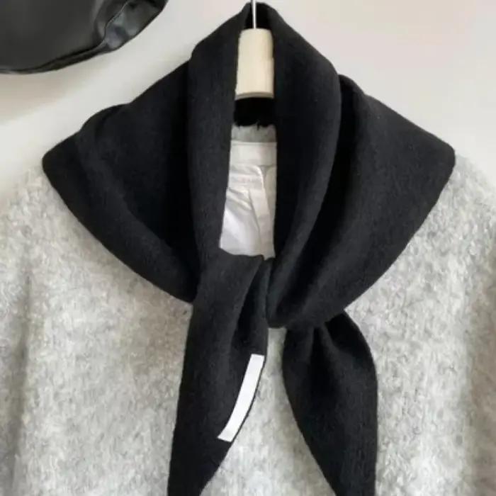 Écharpe tricotée pour femme en laine, chaude pour l'hiver, design uni et lumineux, châle épaissi, pa