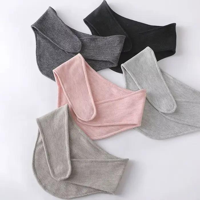 Nouveau Chauffe-cou chaud couleur unie protecteur de cou doux avec poche cou couverture automne hiver