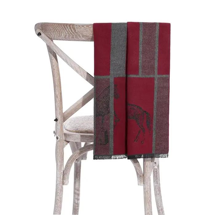 Homme automne hiver motif cheval écharpe de luxe Gentleman cachemire sentiment silencieux étudiant printemps
