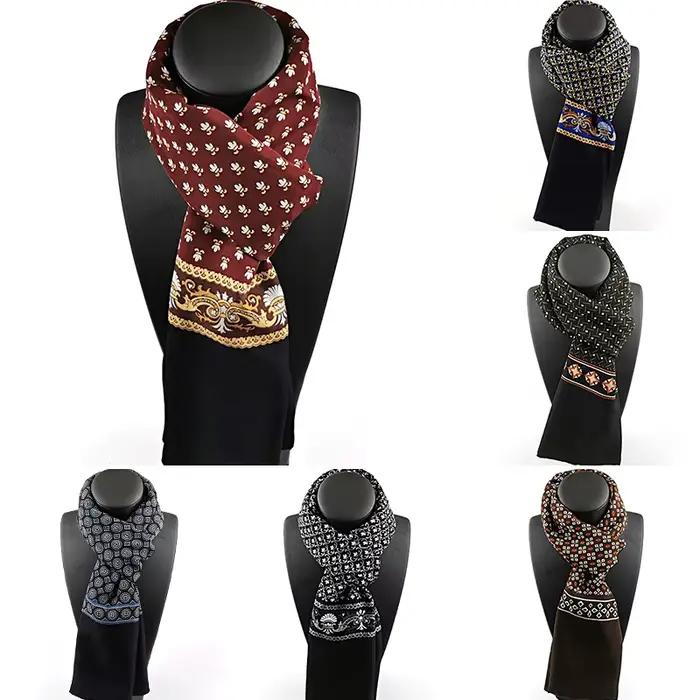 Injplanchers f-Foulard de cou à carreaux College pour hommes