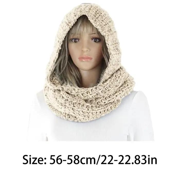 Écharpe à capuche Infinity Circle polyester pour femmes style élégant coupe-vent quatre saisons décontracté polyvalent à offrir