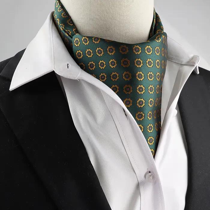 Ascot pour Hommes Élégant Mode Paisley Floral Multicolore Accessoires Bureau Fête Occasions Spéciales