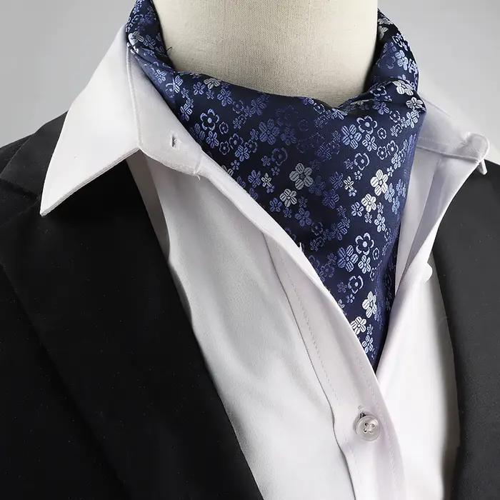 Ascot pour Hommes Élégant Mode Paisley Floral Multicolore Accessoires Bureau Fête Occasions Spéciales