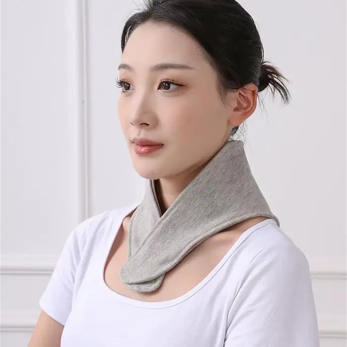 Nouveau Chauffe-cou chaud couleur unie protecteur de cou doux avec poche cou couverture automne hiver