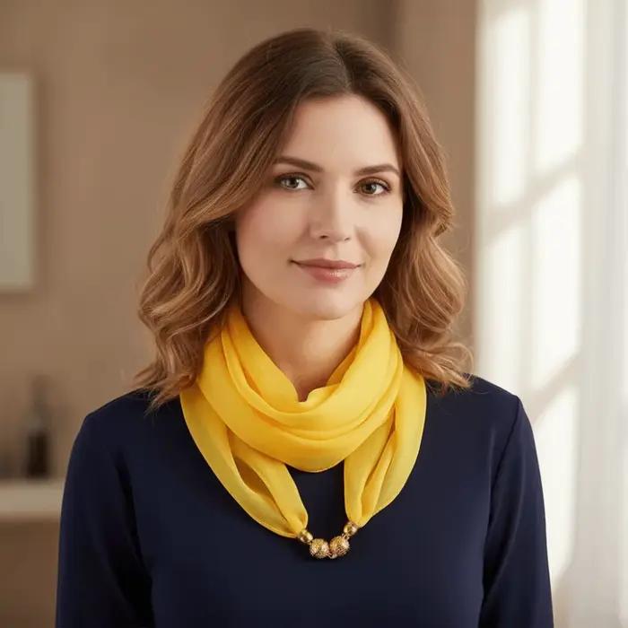 Écharpe magnétique en coton doux pour la protection du cou