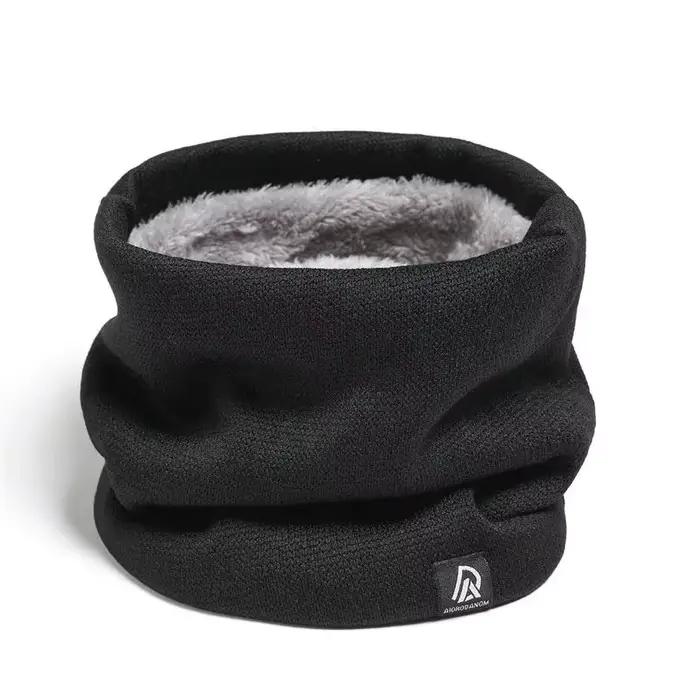 Écharpe en polyester uni pour homme et femme, douce et chaude pour l'hiver, idéale pour le sport et les sorties nocturnes