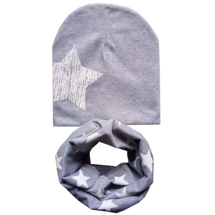 Ensemble bonnet et écharpe en coton pour bébé