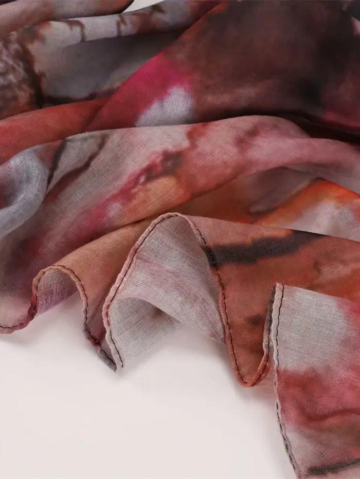 Femmes musulmanes Hijab aquarelle imprimé Styles bohème doux écharpe Ramadan foulards foulard châles Turban respirant Hijabs