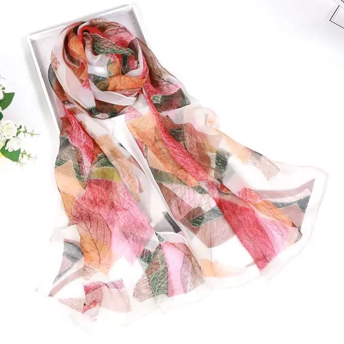 Foulard en mousseline de soie georgette pour femme