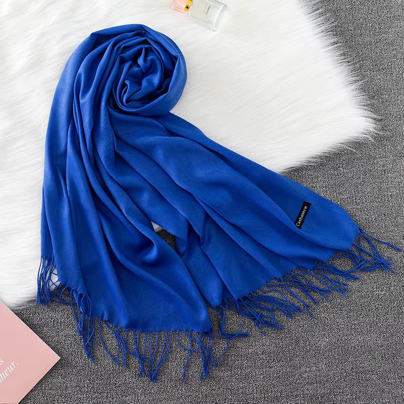 Écharpe Pashmina pour femmes, châles en cachemire doux, sensation de foulard, voyage, bureau, hiver,