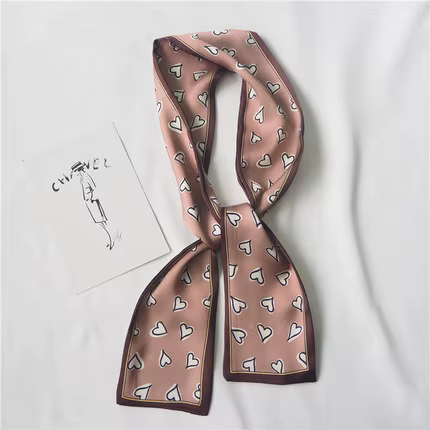 2025 coeur amour écharpe femmes mignon cheveux cravate bande foulard poignet rubans mode tête cou so