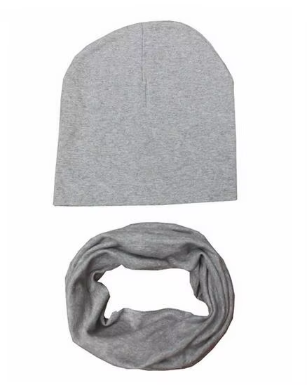 Ensemble bonnet et écharpe en coton pour bébé, couvre-chef chaud, col de cou, bonnets pour enfants,