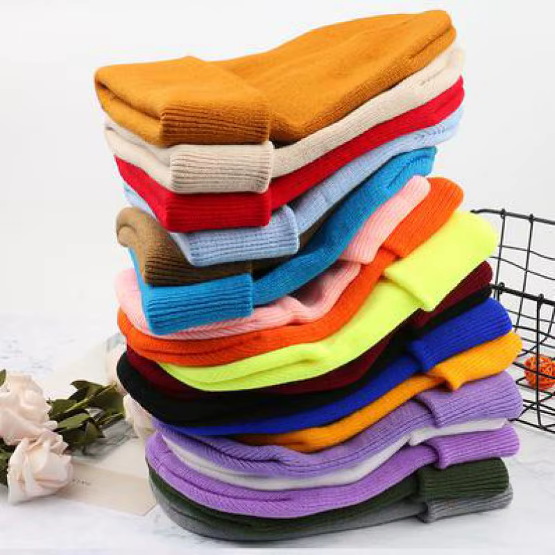 COKK – Bonnet chaud tricoté pour femme et homme, joli et solide, collection automne-hiver casquette 