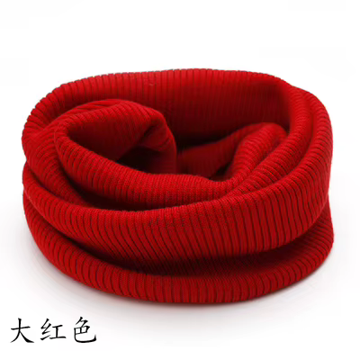 Écharpes chaudes en cachemire unisexe, laine élastique, tricot, anneau, cou, snood, épais, coupe-ven