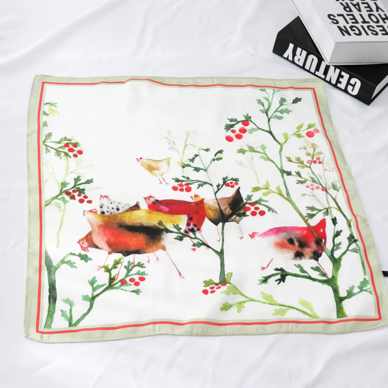 Ins écharpe carrée femme ruban coréen printemps et été foulard multi-fonction femmes écharpe