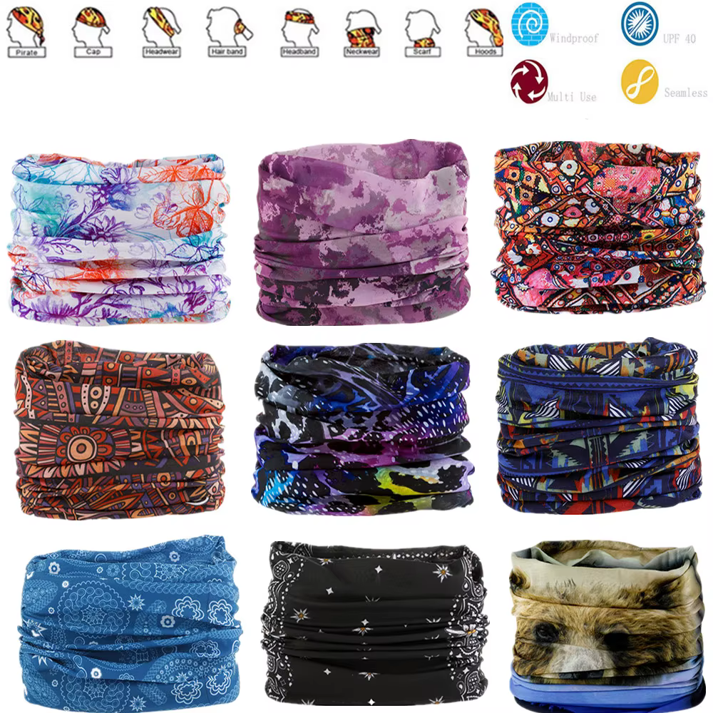 1601-1650 foulard d'extérieur hommes femmes Protection solaire Bandana guêtres de cou équitation Cam