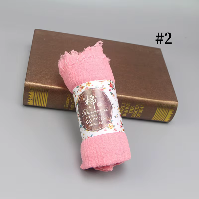 HUISHI écharpe femmes musulmanes bulle coton solide Islam musulman foulard châles et enveloppes femm