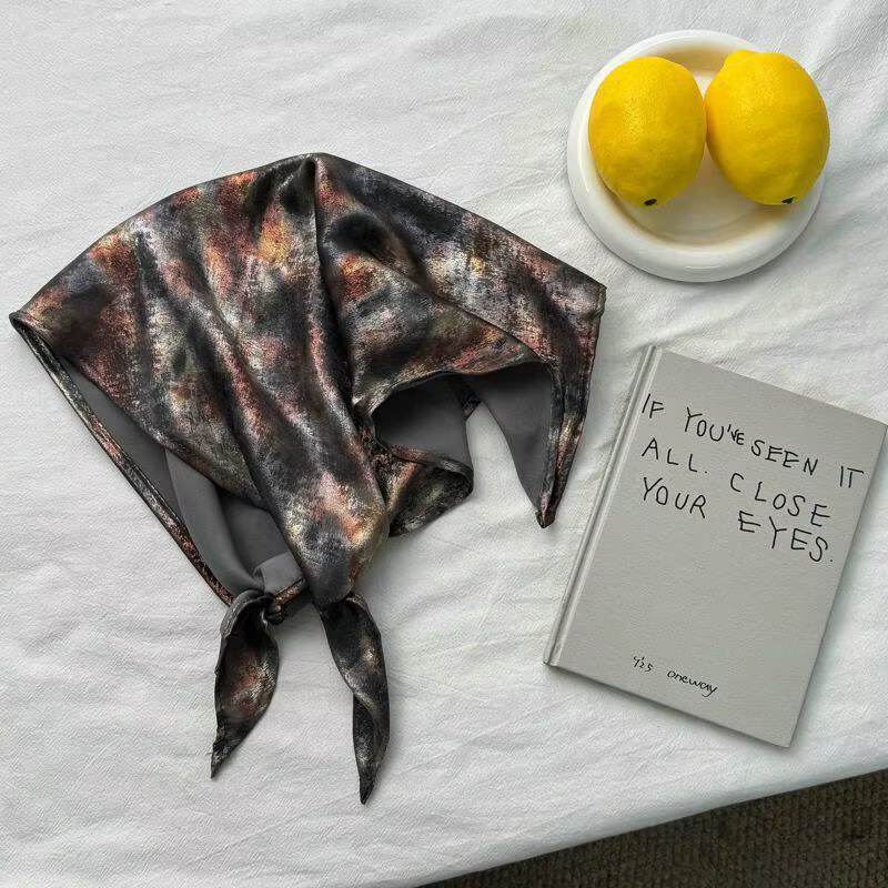 Foulards pour cheveux pour femmes, style Y2K américain, imprimé léopard brillant, cool, doux, polyva
