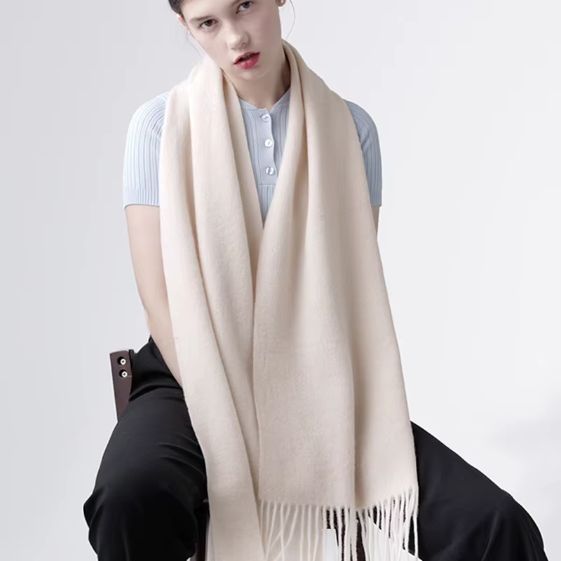 Écharpe d'hiver femmes foulards en laine foulards pour adultes pour dames 100% laine écharpe femmes
