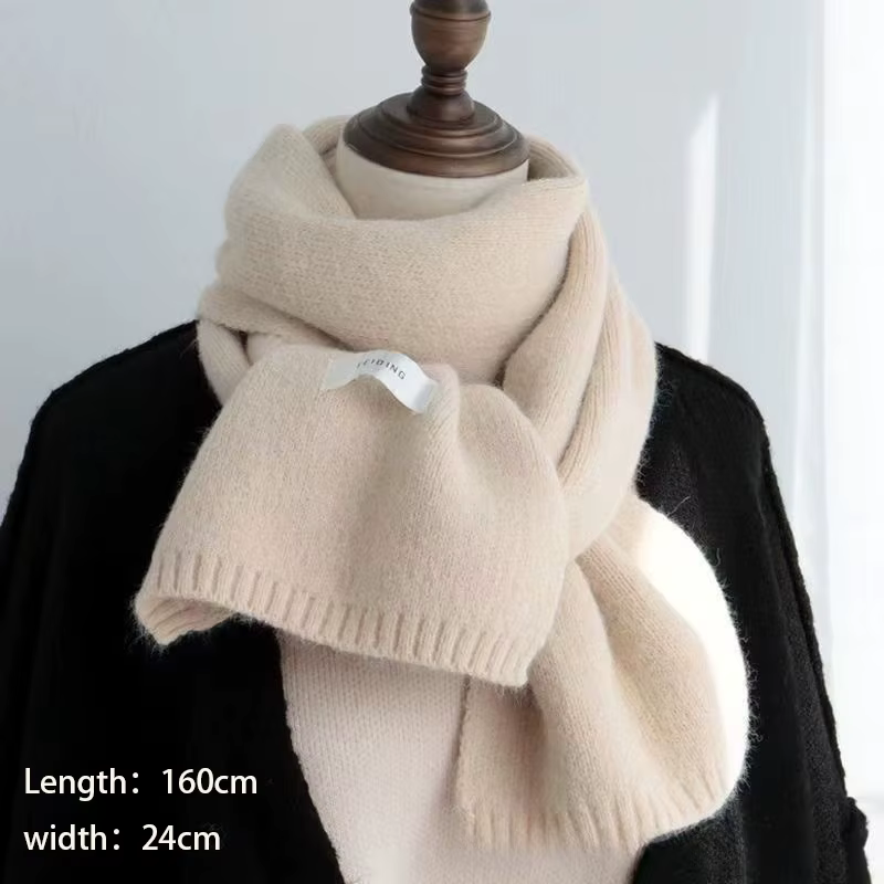 [BOLD] 2025 automne et hiver nouvelle Version coréenne Ing Style couleur unie écharpe étudiant chaud