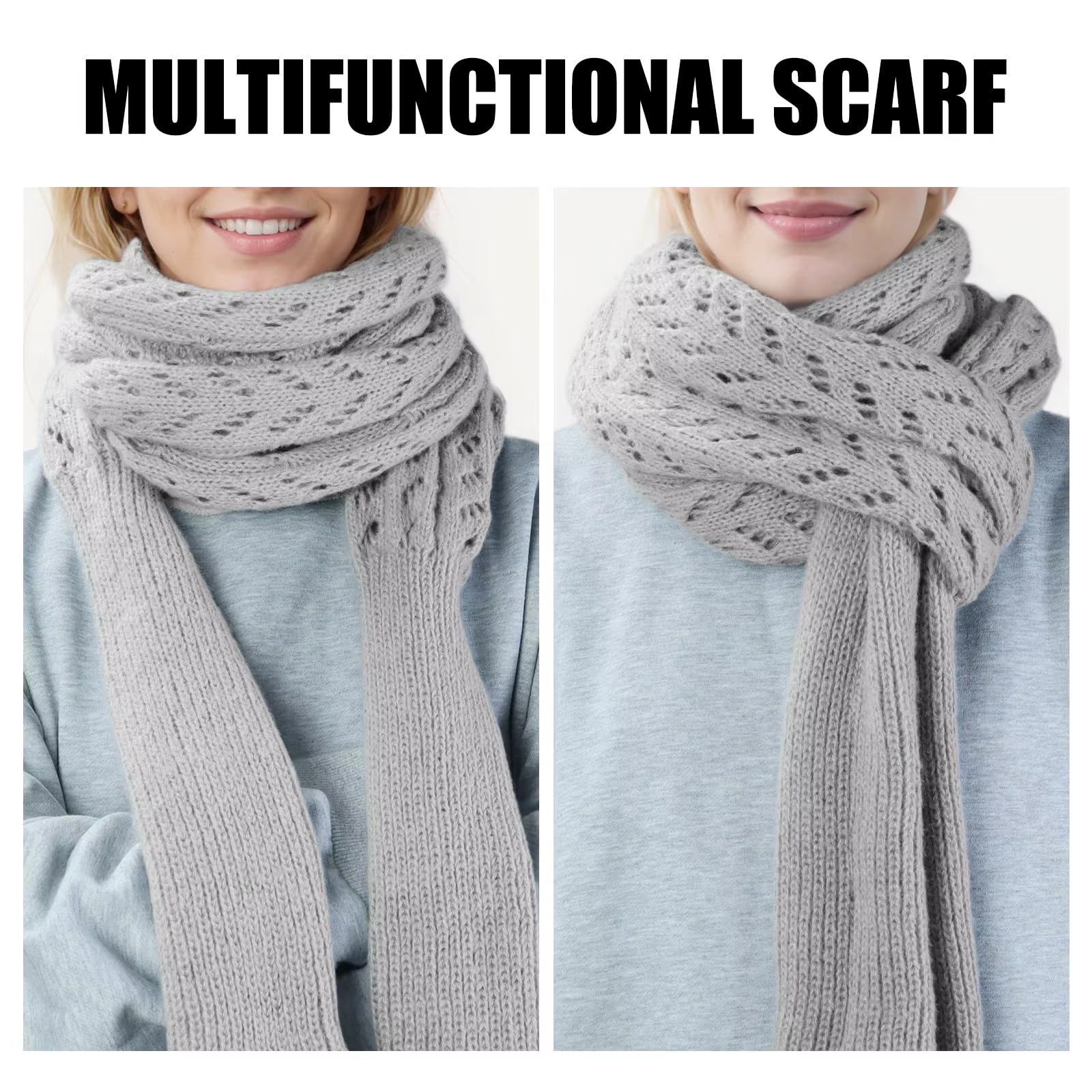 Écharpe multifonctionnelle à manches pour femmes, châle d'hiver avec manches, couleur unie, écharpe 