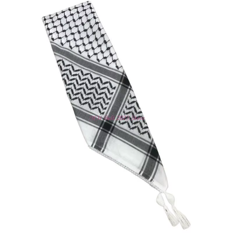 49ME – grand foulard Shemagh pour homme, foulard arabe, respirant, écharpe du désert