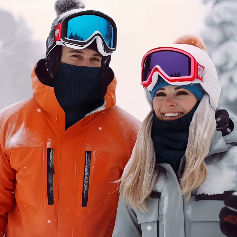 Cache-Cou Tricoté Sportif Mode Doux pour Femmes et Hommes Écharpe d’Hiver Épaisse Anti-Froid pour Co