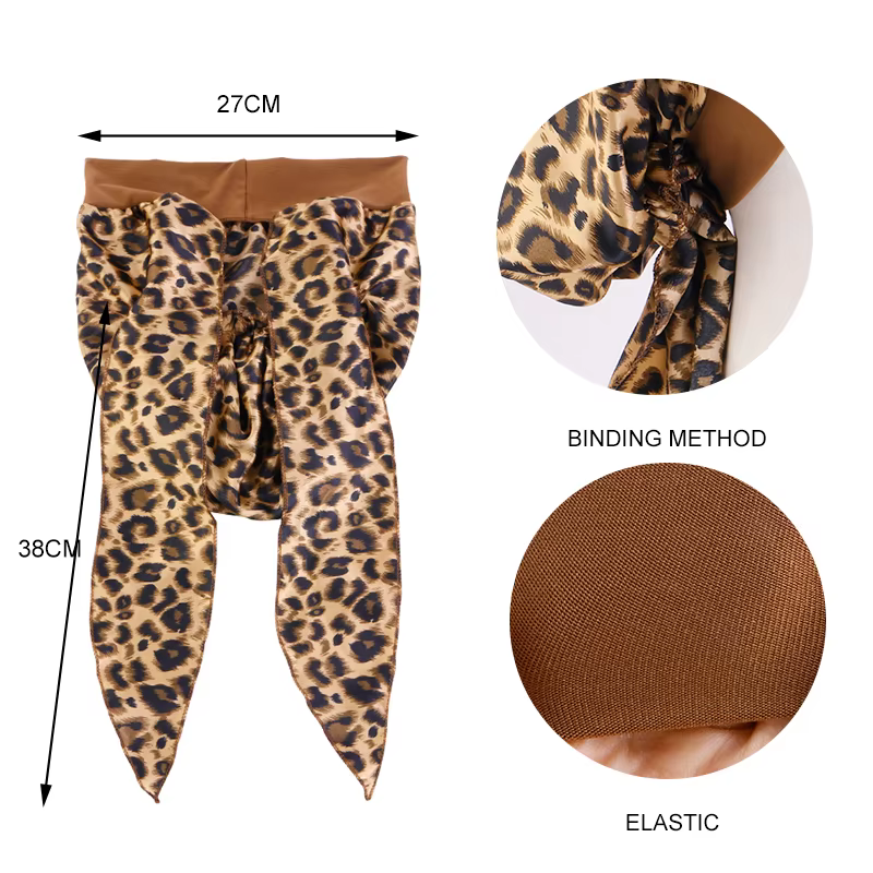 Foulard de sauna pré-cravate imprimé pour femme musulmane, turban féminin élastique, chapeau de chim