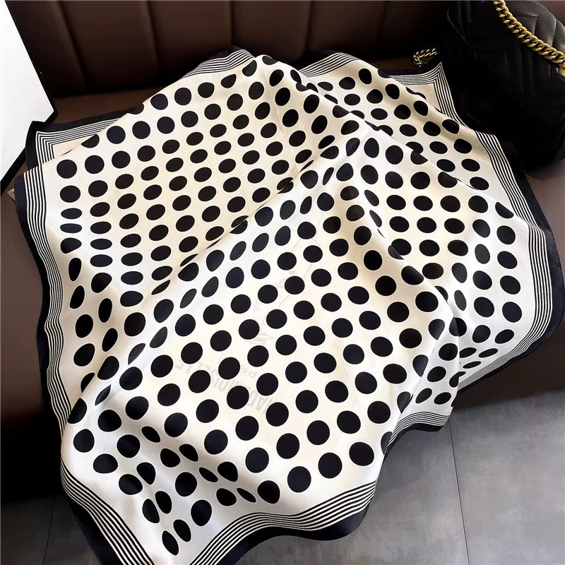 InjSquare-Écharpe Naturelle pour Femme, Bandana pour Cheveux, Sauna, Châle à Col Carré, à la Mode, 1