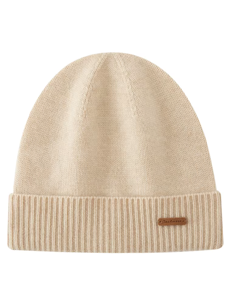 Chapeau tricoté de luxe en cachemire 100% pour hommes et femmes, unisexe, chaud, décontracté, couleu
