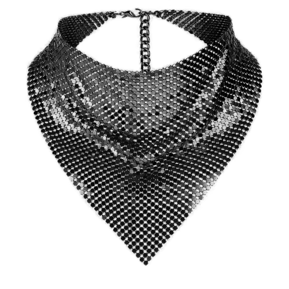Foulard à paillettes Triangle foulards foulard Style coréen châle bandeau collier cou enveloppement