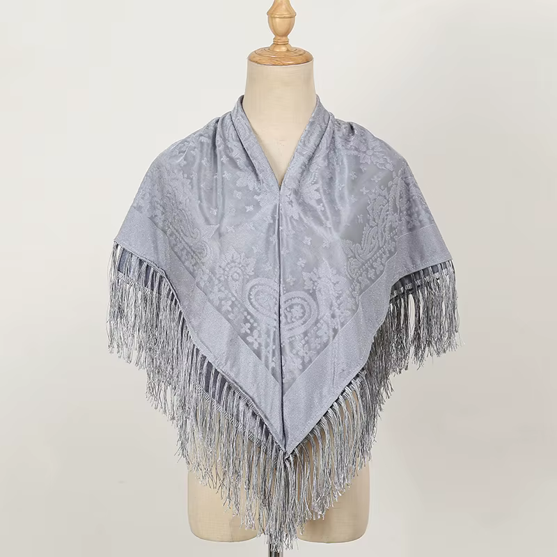 2024 nouveau 39 pouces polyvalent femmes coupe fleur Bufanda dégradé fleur foulard en soie printemps