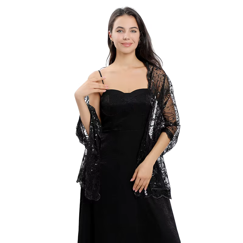 Châles et enveloppes pour robes de soirée pour femmes, écharpe de mariage kling, cape pour patients 