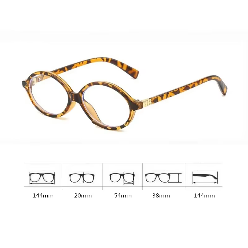 Lunettes ovales à petite monture rétro pour femmes, verres unis coréens, Anti-lumière bleue, Protect