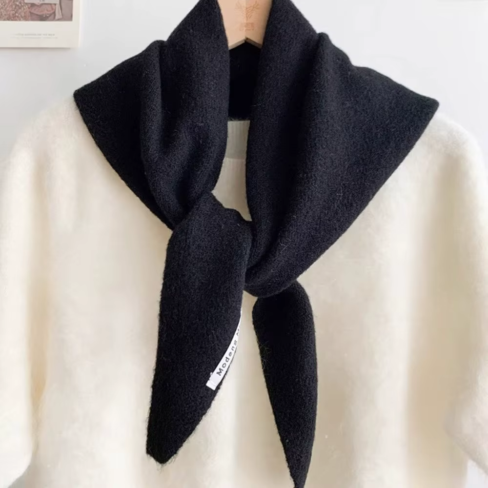 Écharpe Triangulaire Chaude en Laine Multifonctionnelle pour Femme, Écharpe de Sauna d'Hiver, Nouvel