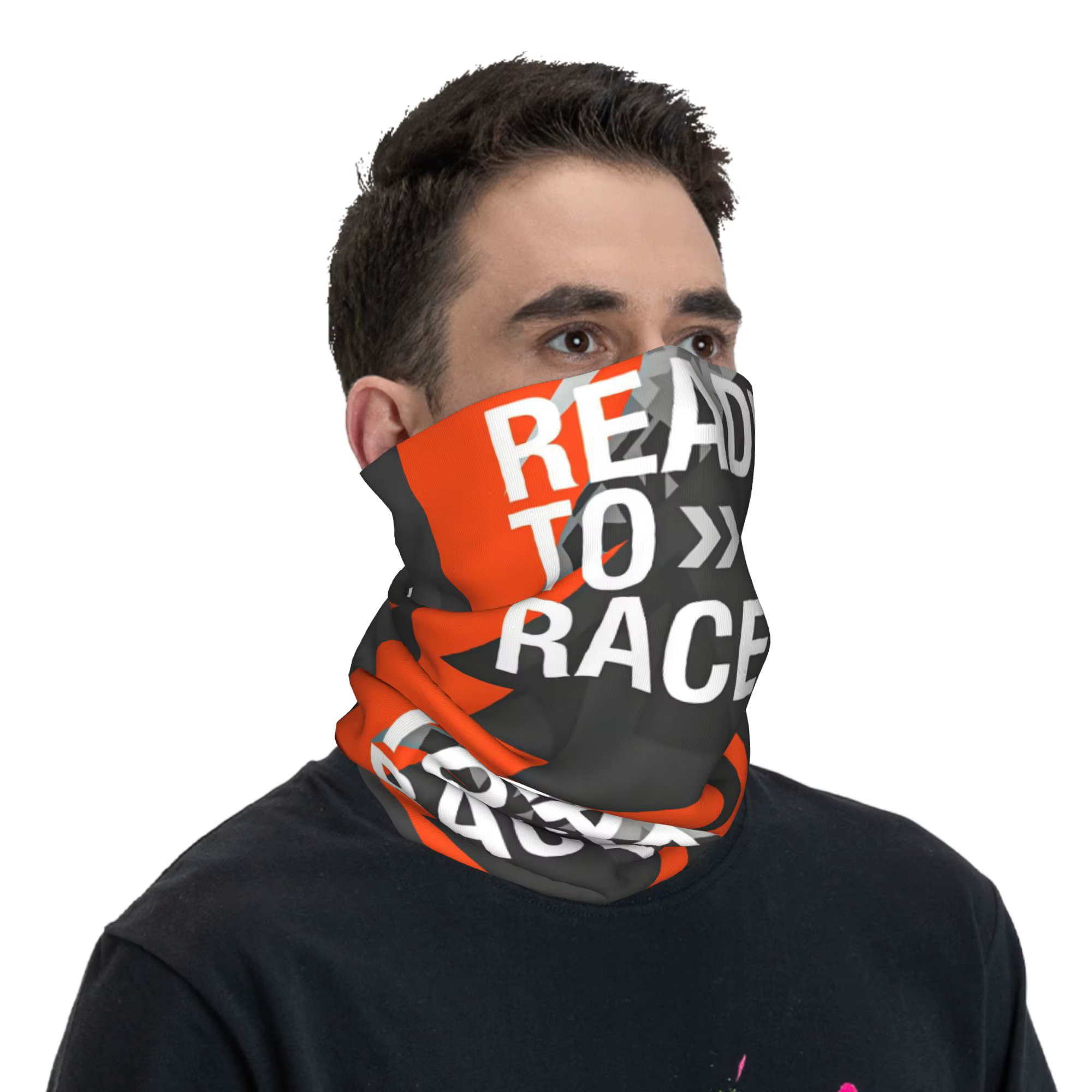 Guêtre de cou avec Logo personnalisé prêt à courir pour hommes et femmes, écharpe Bandana coupe-vent