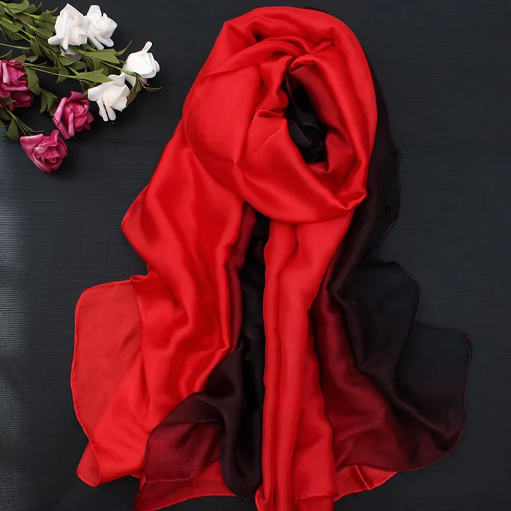 Écharpe en mousseline de soie pour femmes, châle imprimé multicolore, poncho de plage, protection de
