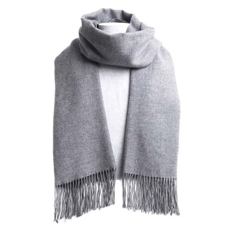 Foulards en laine hiver doux chaud cachemire châle épaissi Long gland châle chaud écharpe mode coule