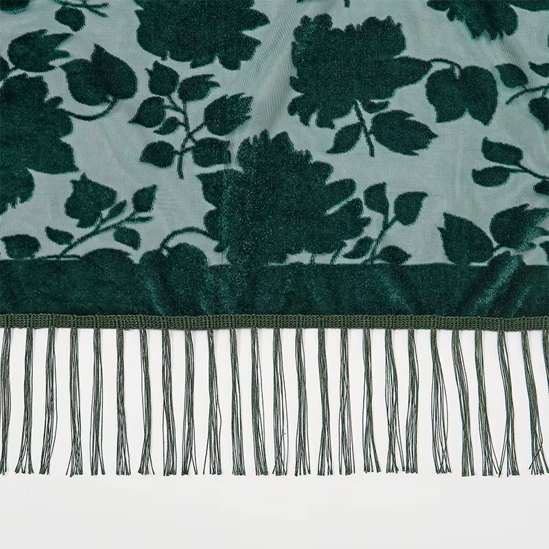 2025 nouvelle mode femmes coupe fleurs dentelle creuse dégradé fleur foulard en soie printemps châle