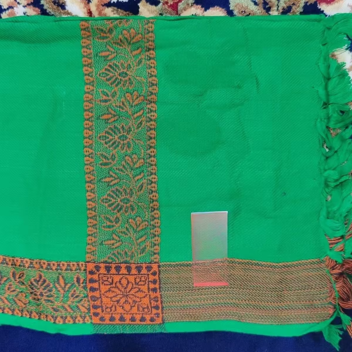 Foulard vert musulman pour hommes, foulard traditionnel en coton doux, couvre-chef de prière islamiq