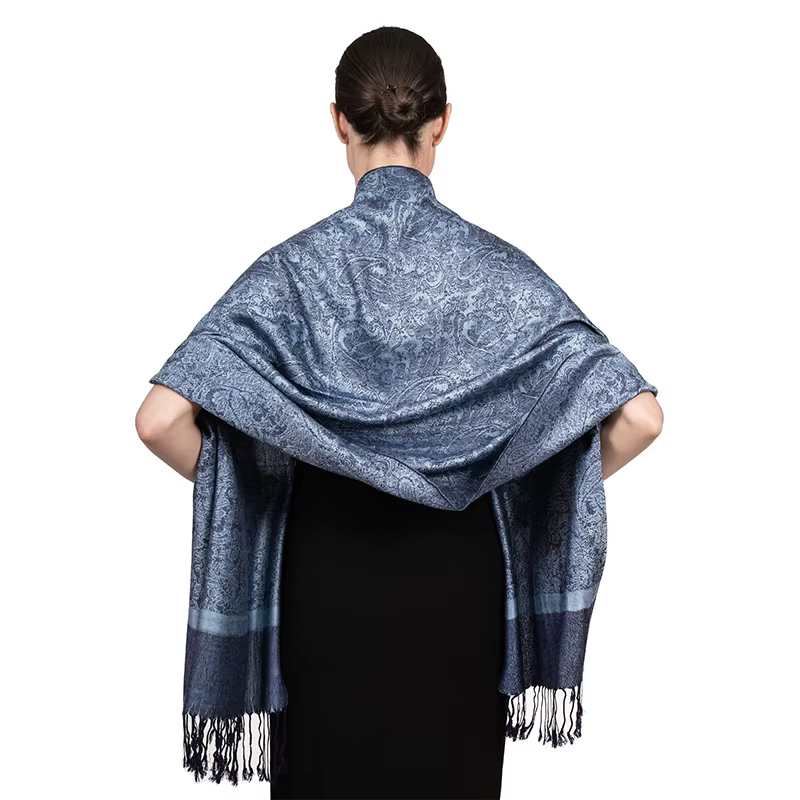 Écharpe Jacquard Longue et Douce pour Femme, Châle de Sauna Confortable et Chaud à la Mode, Collecti