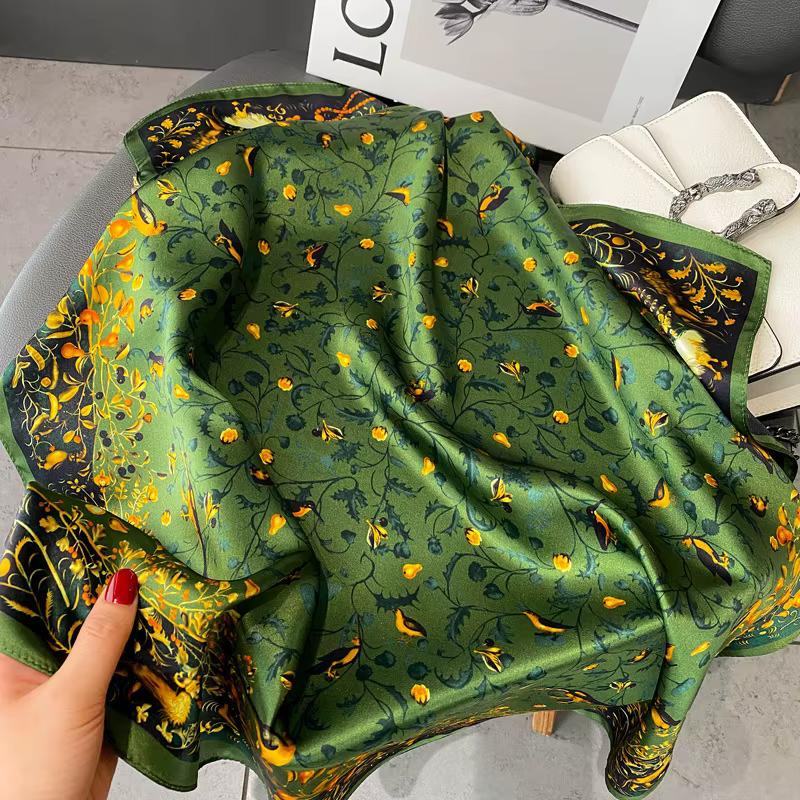 Group écharpe injplanchers f pour femme, châle naturel, foulards à la mode pour femme, bandana carré