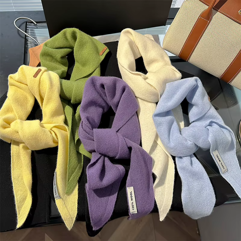 100% laine hiver écharpe femmes chaud foulards grande taille brillant couleur unie Design épaissi ch