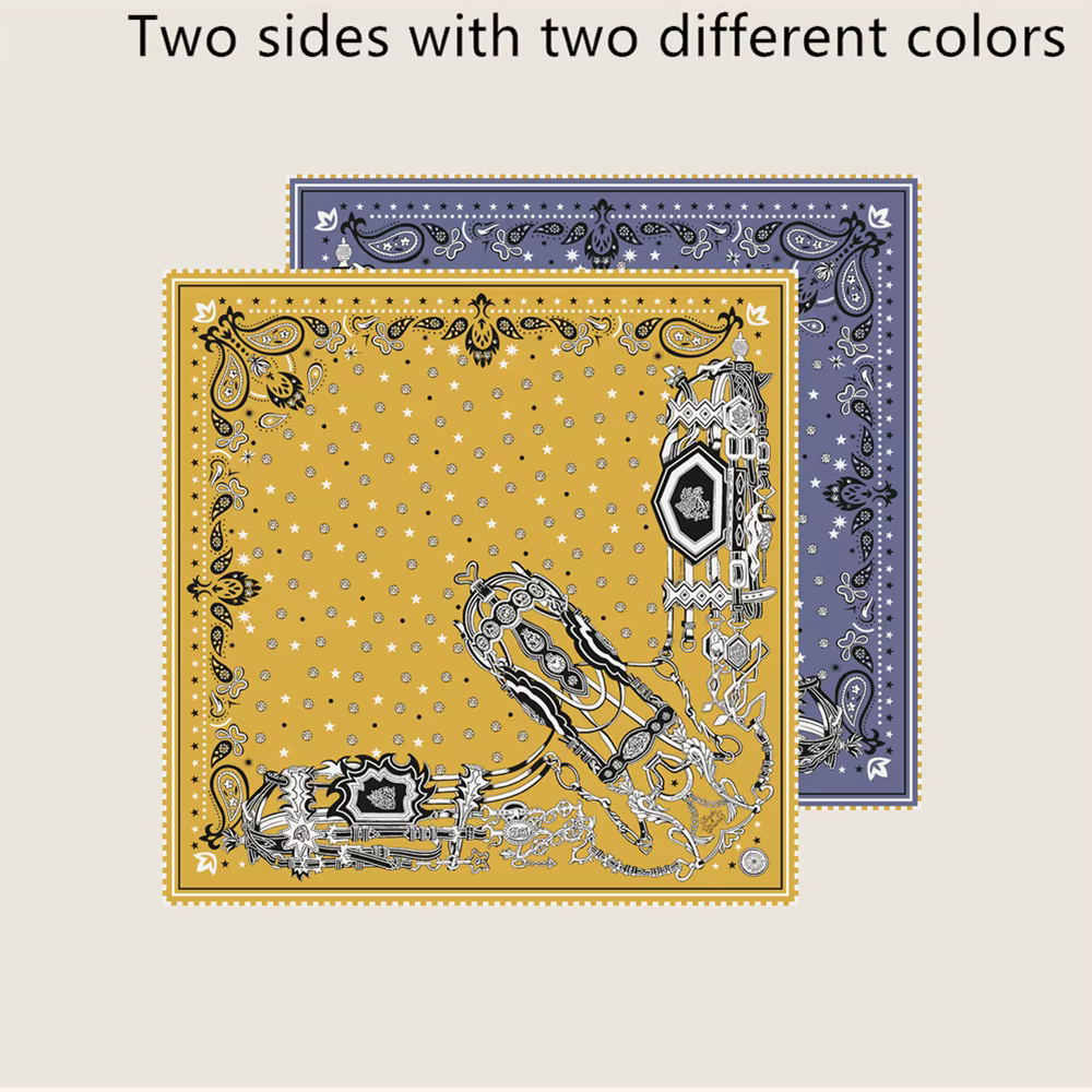 Marque foulards en soie selle imprimé sergé foulard en soie femmes châles Design de luxe Hijab mode 