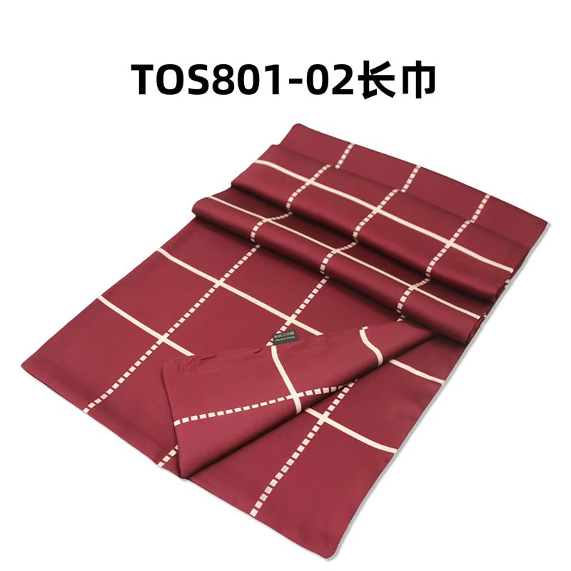 Nouveau foulard d'affaires de mode pour hommes cadeau pour papa petit ami lisse Double couche longue