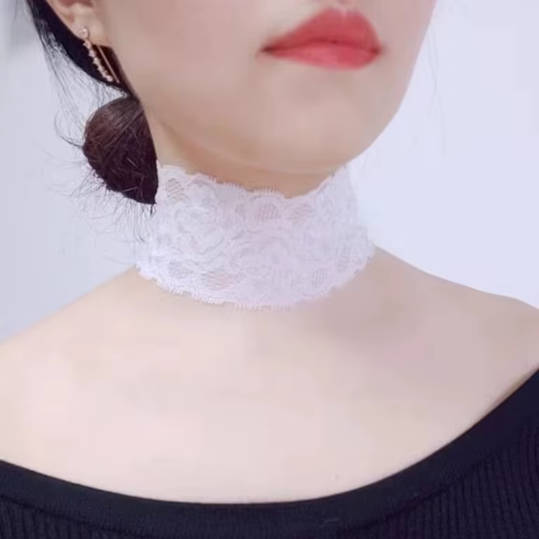 Écharpe de protection du cou en dentelle, couverture de col résistante à l'hiver, couverture de cica